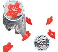 Tile Spacers 300pcs Reusable U-Shaped Plastic Shims for 1mm 1.5mm 2mm 2.5mm 3mm Grout Gaps, Horseshoe Leveling Tools for Wall and Floor Tiles, Orange