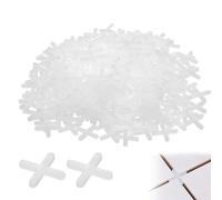 Tile Spacers, 3mm Plastic Cross Shaped Gasket Spacers Tiling Tools Ceramic Tile Lnstallation for Fixing Mat Tile Leveling
