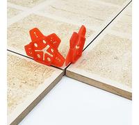Tile spacers， 50pcs Ceramic Tile Spacers for Wall & Floor Construction - 1/1.5/2/2.5/3mm Gap Locator & Manual Grout Pump Tool