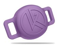 Tile Sticker Cat Collar Holder (2024): The Smallest, Lightest, and Most Comfortable Tracking Case for Cats - Track Your Pet with iPhone Samsung Android Device - Life360 for Boy Girl Kittens (Purple)