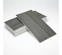 Tile Stickers 10X20 Cm Grey Wood Grain Tile Stickers for Kitchen and Bathroom,Stick On Wall Tiles, Wall Tiles Vinyl Home Decoration,Peel & Stick Self-Adhesive Splashback-64PCS