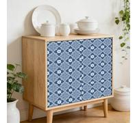 Tile Stickers 20X20CM Blue Mandala Peel and Stick Self Adhesive Wall Tiles,Ideal for Kitchen Backsplash, Bathroom Walls Decor& Laundry Rooms | Durable Vinyl Material