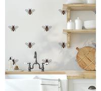 Tile Stickers Bee Luxurious PVC Kitchen & Bathroom Wall Tiles Stick-on Tiles 15x15cm/10 Pcs