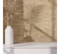 Tile Stickers Brown Geometry Kitchen Stick On Tiles Transfers PVC Self Adhesive Tiles Durable Peel and Stick Floor Tile Stickers for Bathroom Kitchen Oil-Proof Removable 10x20cm/64 Pcs
