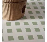 Tile Stickers Green Grid Stick On Tiles PVC Floor Tiles Self Adhesive Waterproof Bathroom Tile Stickers,DIY Peel and Stick Wall Tiles,Self Adhesive Floor Tile for Kitchen 6 PC(30x30cm)