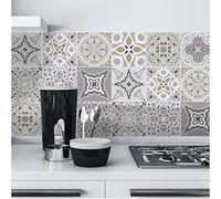 Tile Stickers Sticker Set 10 Pieces Arabic Mexican Tile Decorative Tiles Vinyl Livingroom Sticker Wall Home Decor Decoration Room Decals Wall Art Wallpaper Beautiful Home Decoration