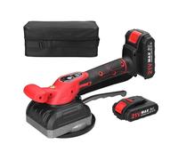 Tile Tiling Machine 21V Tile Tiling Machine Electric Wall Floor Tiles Laying Vibrating Tool Enlarged Suction Cup Home Decoration Paving Device Strong Suction(2pcs Battery TypeA)