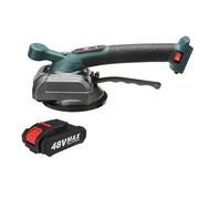 Tile Tiling Machine 48V Tile Vibrator Tiling Machine for 120x120cm Tiles Floor Laying Automatic Leveling Plastering Tool Strong Suction(B 1 Battery)