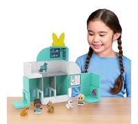 Tile Town Pet Vet Magnetic Tiles Construction Building Playset + Figures, Kids 3-5+, New ACTION TILES for Action Play, Realistic Builds, STEM Creative Toy, Great Gift for Boys & Girls