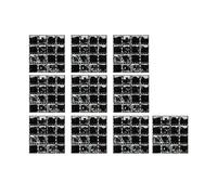 Tile Transfers Stickers 10x10cm,Mosaic Tile Stickers PVC Self-Adhesive Wall Sticker Waterproof Wallpaper Tile Decals for Kitchen Bathroom Backsplash (30pcs, MSC082)
