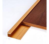 Tile Trim Strips Bendable - Aluminum C-Shape Metal Profile, Wall Molding Frame Edging Trim Bar, Waterproof and Moisture-Proof, 100cm Length, 3 Pieces(Matte Gold,5.50mm)