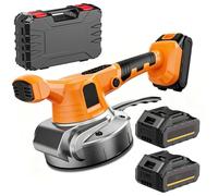 Tile Vibration Tool, Cordless Tile Vibration Leveling Machine with 160Mm Suction Cup & 2 Batteries, 5 Speed Adjustable, Bearing Capacity 80Kg, for Floor Wall