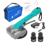 Tile Vibration Tool, Electric Handheld Tile Vibration Leveling Machine with Suction Cup 2 x 1.5Ah Battery and Charger, Tile Leveling System 5 Speeds Adjustable 45kg Adsorption Capacity