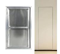 Tileable Access Panel Door Metal, Push-Lock Design Wall Hole Cover, 120° Opening and Closing, for Residential Buildings, Commercial Buildings, Industrial Plants(60 * 80cm/23.6 * 31.5in)
