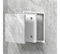 Tileable Drywall Access Panel, Recessed Inspection Hatch Door, Invisible Plumbing Service Access for Residential/Commercial Walls, White, 12x12cm (4.75"x4.75")