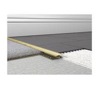 Tileasy Aluminium 1 Piece Knock-Down Carpet to Tile Trim | Gold | 31mm x 1000mm