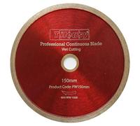 Tileasy Professional Wet Continuous Blade with 10mm Diamond Cutting Rim | Red | 150mm