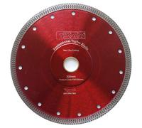 Tileasy Professional Wet Continuous Blade with 10mm Diamond Cutting Rim | Red | 200mm