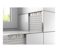 Tileasy Stainless Steel Effect Square Edge Metal Tile Trim | Chrome | Aluminium | 10mm