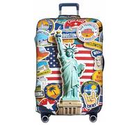 TiLegen Luggage Cover, Travel Suitcase Covers, Elastic Suitcase Protective Cover, Scratchproof Luggage Protector, Washable Dustproof Trolley Case Protector Fit 22-28 Inch, tags, XL（29-32inch suitcase