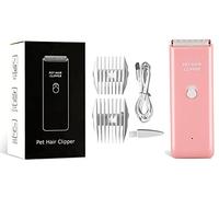 Tileon Dog Clippers,Quiet Washable USB Rechargeable Cordless Dog Grooming Kit,Electric Pets Hair Trimmers Shaver Shears for Dogs and Cats Pink