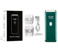 Tileon Dog Clippers,Quiet Washable USB Rechargeable Cordless Dog Grooming Kit,Electric Pets Hair Trimmers Shaver Shears for Dogs and Cats Green