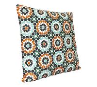 Tiles Mosaic Moroccan Original Cushion Covers - Moorish Arabesque Style Zellige Pillow Cover - Home Decor Cushion - 43 x 43 cm