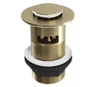 TILES & TAPS LTD® Basin Sink Waste Click Clack Slotted Sprung Plug With Owerflow Pop Up Mechanisim For Basin & Bathroom Sink Waste