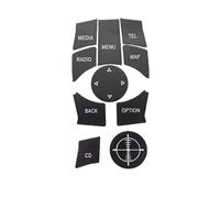 TiLeze Car Interior Decoration Compatible with BMW for 1 3 5 6 7 Series X1 X3 X5 X6 Car Center Console Multimedia Media CD Radio Menu Switch Button Repair Kit Sticker