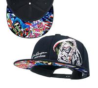 tilgomedal Snapback Hats for Men Women Fashion Grim Reaper Skull Dad Baseball Caps, Black, One size