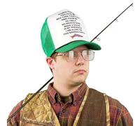 Tilgomedal Trucker Mesh Snapback Hat for Men, 10 Inches Super Height,Outdoor Sports, Fishing, and Hunting,Fish Killers and Cool Tools Fish Green, Green, Medium-XX-Large