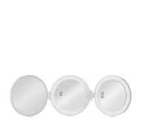 Tili Tri-Fold LED Compact Mirror with Magnification BLUSH