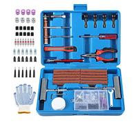 TILIBOTE Tire Repair Kit, 117Pcs Heavy Duty Tire Plug Kit for Car, Truck, RV, ATV, Tractor, Trailer, Motorcycle-Universal Tire Repair Tools to Fix Punctures and Plug Flats
