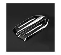 TILIEINE Car Front Side Air Vent Cover Air Flow Sticker ABS Replacement 1 Pair Universal 3D Car