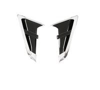 TILIEINE Car Front Side Air Vent Cover Fit For BMW X3 G01 X4 G02 2018-2021 Car Front Fender Side Shark Gill Side Air Outlet Cover Trim(Style A Silver,3)