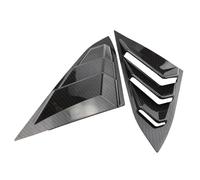 TILIEINE Car Rear Quarter Spoiler Panel Side Vent Window Louver Fit For Honda Civic Seden Only 2016 2017 2018 2019 2020(Carbon Fiber Copy)