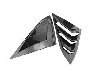 TILIEINE Car Rear Quarter Spoiler Panel Side Vent Window Louver Fit For Honda Civic Seden Only 2016 2017 2018 2019 2020(Carbon Fiber Copy)