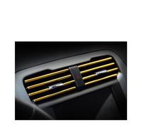 TILIEINE Center Console Trim U-shaped Molded Decorative Strip Car Air Conditioning Vents Colored Shiny Decorative Strip Decoration Gear Shift Panel Cover(Gold)