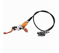TILIEINE Fit for SX XC EXC Fit for FE TE 250 300 Hydraulic Clutch Master Cylinder Brake Repair Upper Pump CNC Handle Lever Brake Disk Rotor(Left Orange C Style)