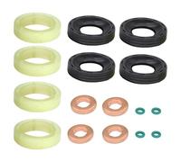 TILIEINE Fuel Injectors Replacement Fit For CITROEN BERLINGO C3 C4 PICASSO For PEUGEOT 207 307 407 2008-2013 1.6HDI ORING FUEL INJECTOR SEAL WASHER SET