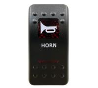 TILIEINE momentary power switch Red Led Rocker Switch SPST 5P ON OFF & DPDT 7P ON OFF ON Fit For Car Marine Boat IP66 NARVA Carling ARB Style Auto Parts Starter Button(Horn-(ON) OFF)