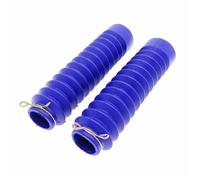 TILIEINE Motorcycle Fork Cover Gaiters 2 Pcs Universal Motorcycle Front Fork Shock Absorber Dust Cover Quality Rubber Dust Proof Sleeve(Blue)