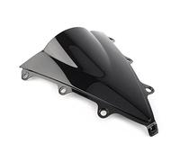 TILIEINE Motorcycle Windshield Fit For Honda CBR300R 2014 2015 2016 2017 2018 2019 Double Bubble Motorcycle Windshield Windscreen(Black)