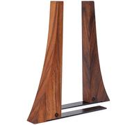 TILISMA Walnut Bookends for Shelves | Wooden Book Ends for Shelves | Sturdy Book Holders, Stoppers with Metal Base for Bookshelves | Slick Decorative Bookends Stands Firmly on Bookshelf (Pair)