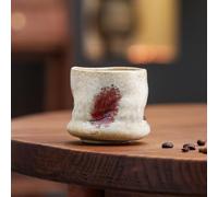 tiliuoe Coarse Pottery Kiln Change Coffee Cup Different line Creative Hand Pinch Pleated Latte Art high Appearance Level Ceramic Cup Retro Household Water Cup