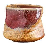 tiliuoe Coarse Pottery Kiln Change Coffee Cup Different line Creative Hand Pinch Pleated Latte Art high Appearance Level Ceramic Cup Retro Household Water Cup