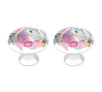 Tilivyx Door Knobs Decorative Flower Unicorn 1 pcs(2 Drawer Handles)