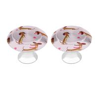 Tilivyx Door Knobs Decorative Sausage Dog Drawer Handles Cabinet Pull Handles for Cupboard Wardrobes Bedside Table Bookcase 2 PCS
