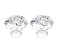Tilivyx Door Knobs Decorative Space Flight Rocket Planet Stars 1 pcs(2 Drawer Handles)