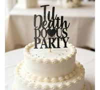 Till Death Do Us Part Cake Topper,Engagement Party Brial Shower Cake Decor